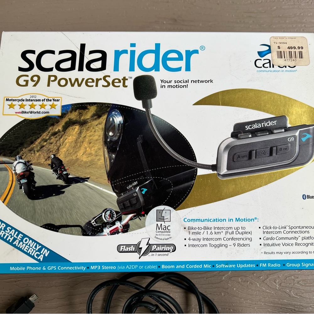 SCALA Rider G9 Headset for Two by Cardo